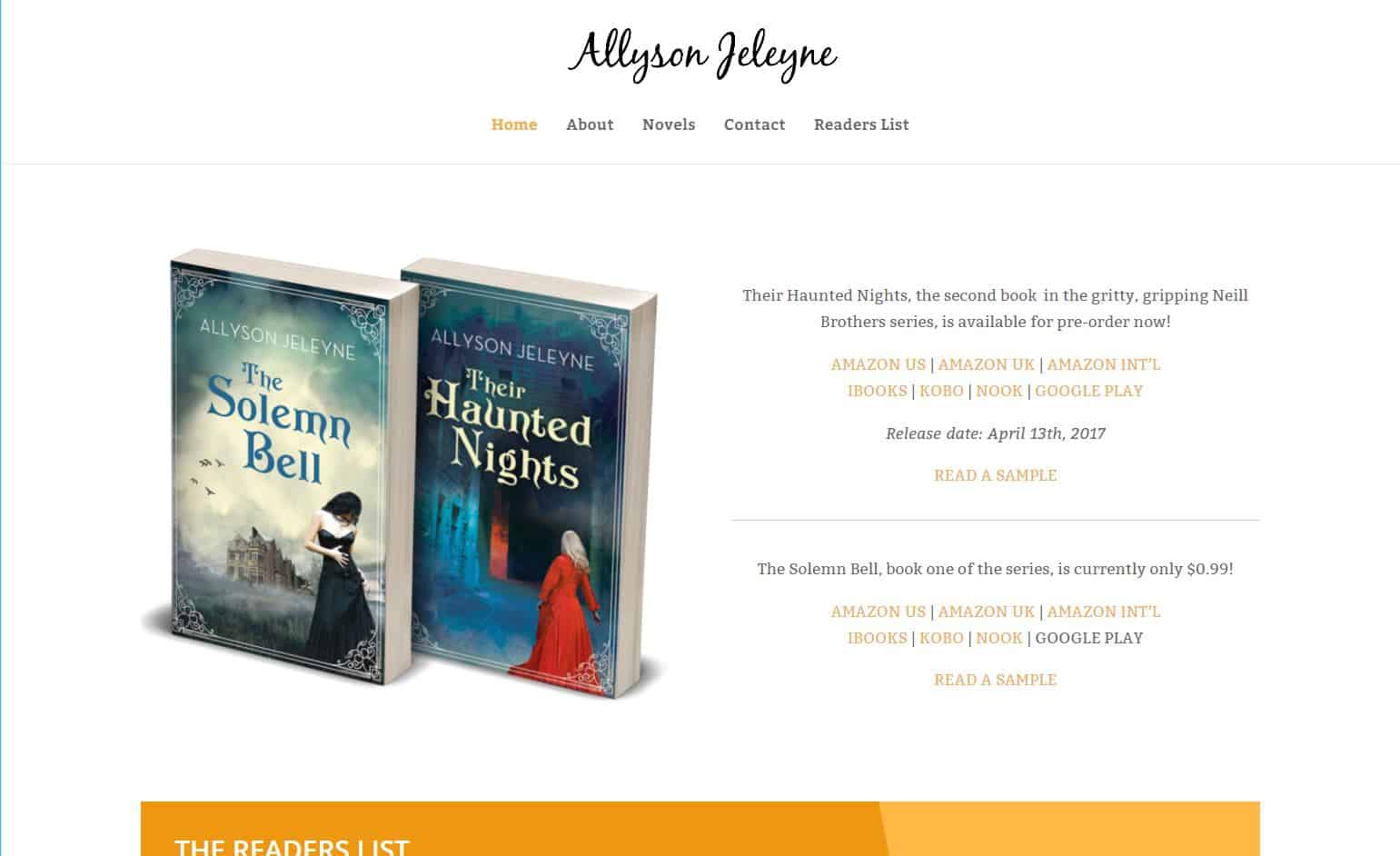 Allyson - Author website