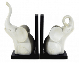 elephant bookends