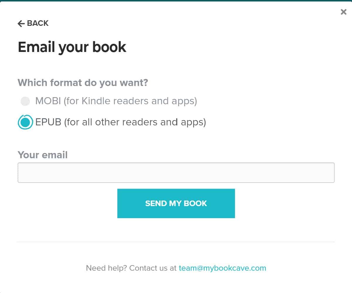 how do i download a book from email to my kindle