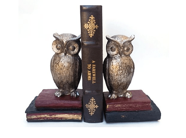 wise old owl bookends