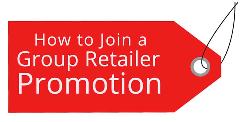 join a group retailer promotion