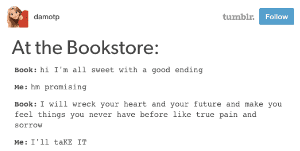 at the bookstore