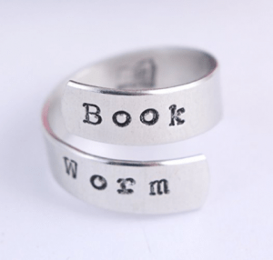 A book worm ring is one of the Best Valentine's Day Gifts for Book Lovers in 2018