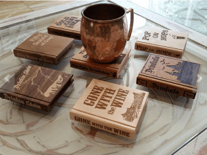 book coasters are one of the Best Valentine's Day Gifts for Book Lovers in 2018