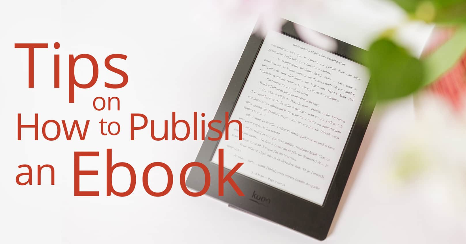 Tips On How To Publish An Ebook Book Cave