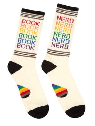 book nerd socks