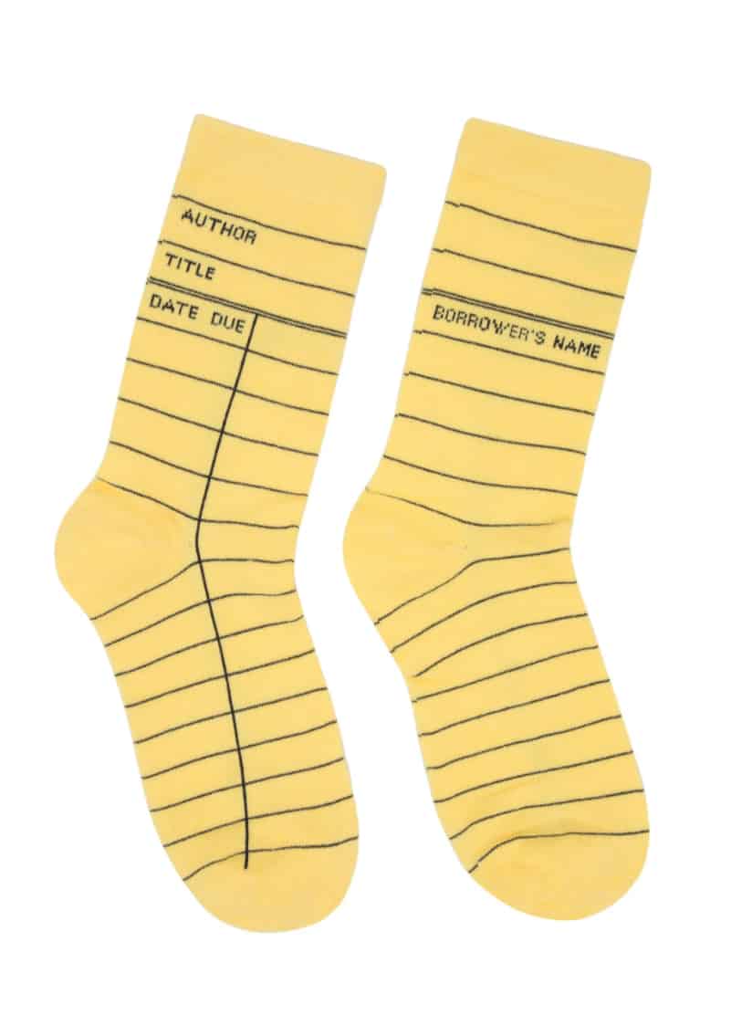 library card socks