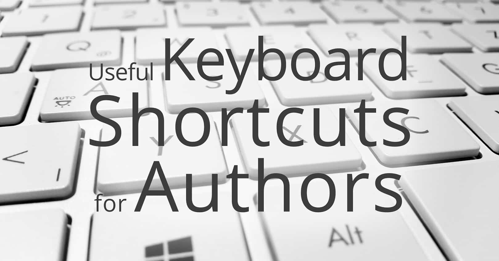 useful keyboard shortcuts for authors