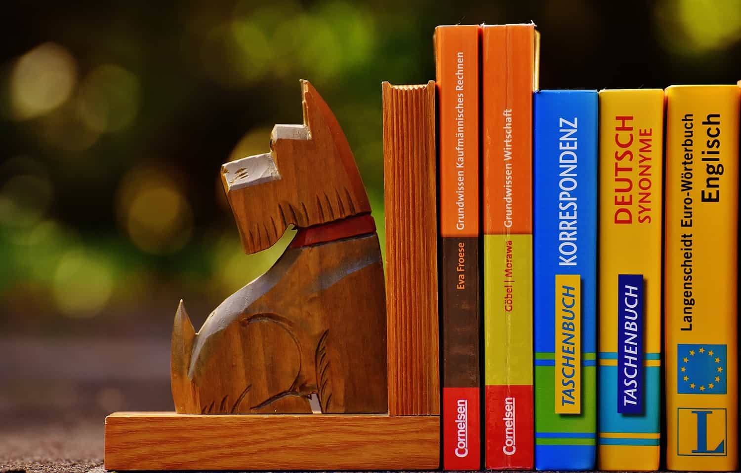 wooden bookends