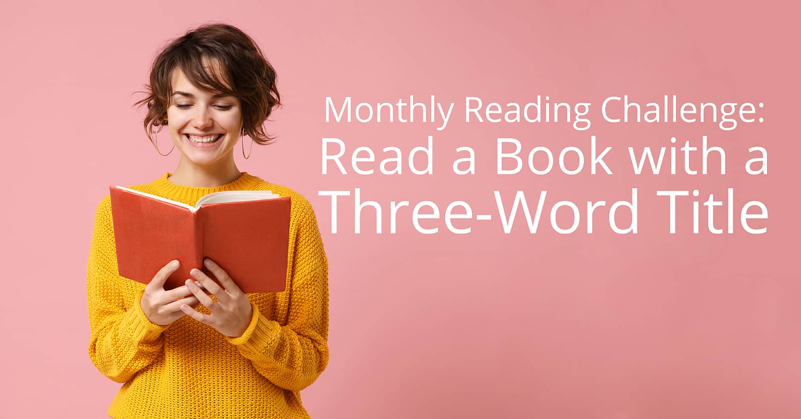 monthly reading challenge book with three word title