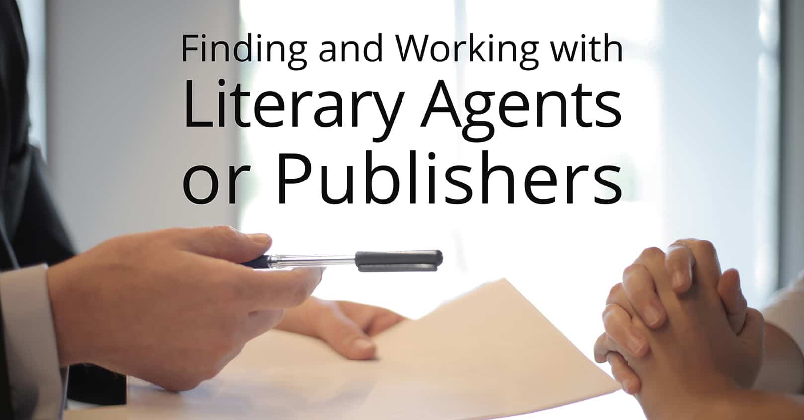finding working with literary agents