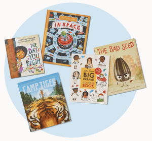 Example of potential Literarti books received for age group 4 to 8. 