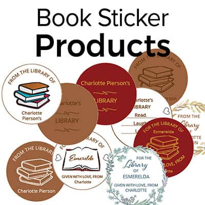 book sticker products