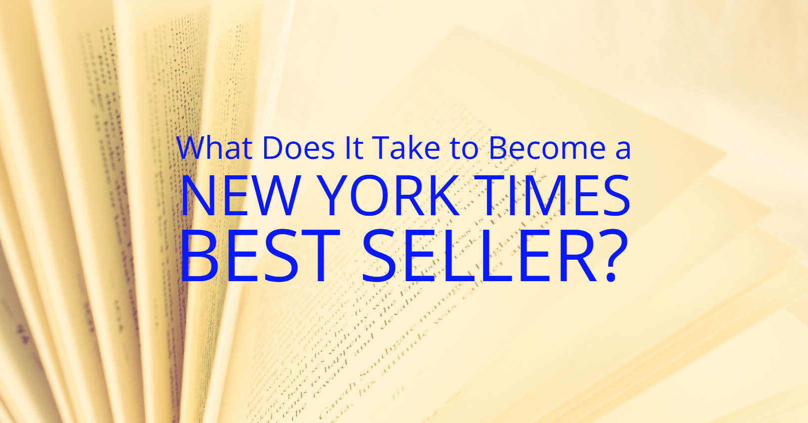 What Does it Take to Become a New York Times Bestseller?