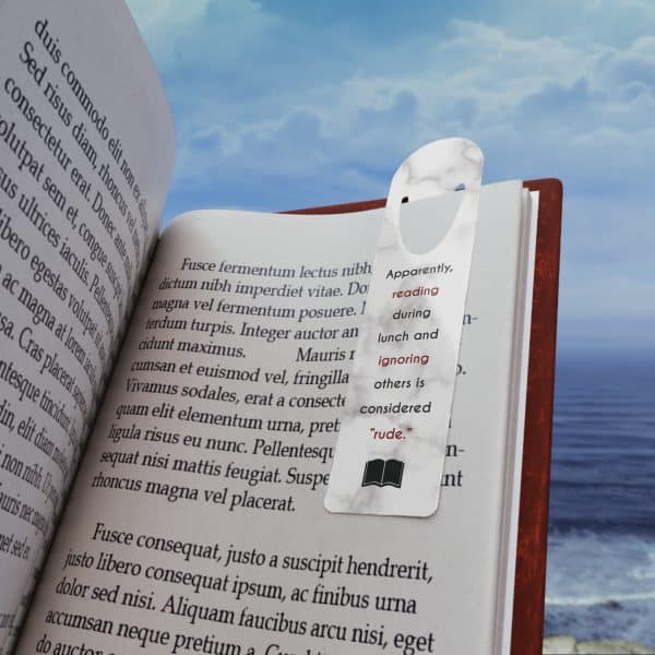 “Apparently That’s Rude” - Metal Bookmark for Introverts | Funny Reading Bookmark - Image 3