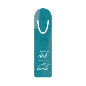 Date with a Book - Metal Bookmark | Funny Romantic Reading Gift for Book Lovers