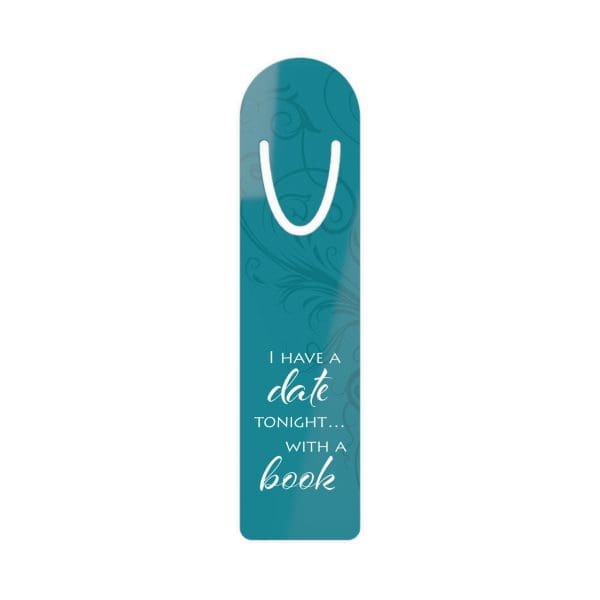 Date with a Book - Metal Bookmark | Funny Romantic Reading Gift for Book Lovers