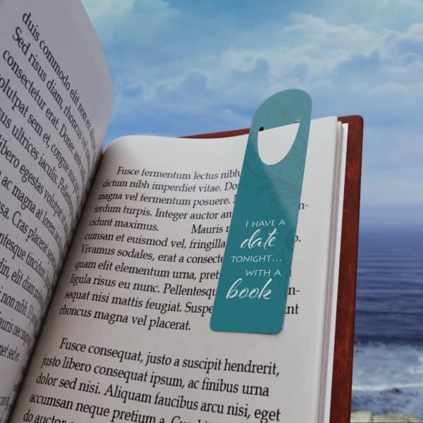 Date with a Book - Metal Bookmark | Funny Romantic Reading Gift for Book Lovers - Image 3