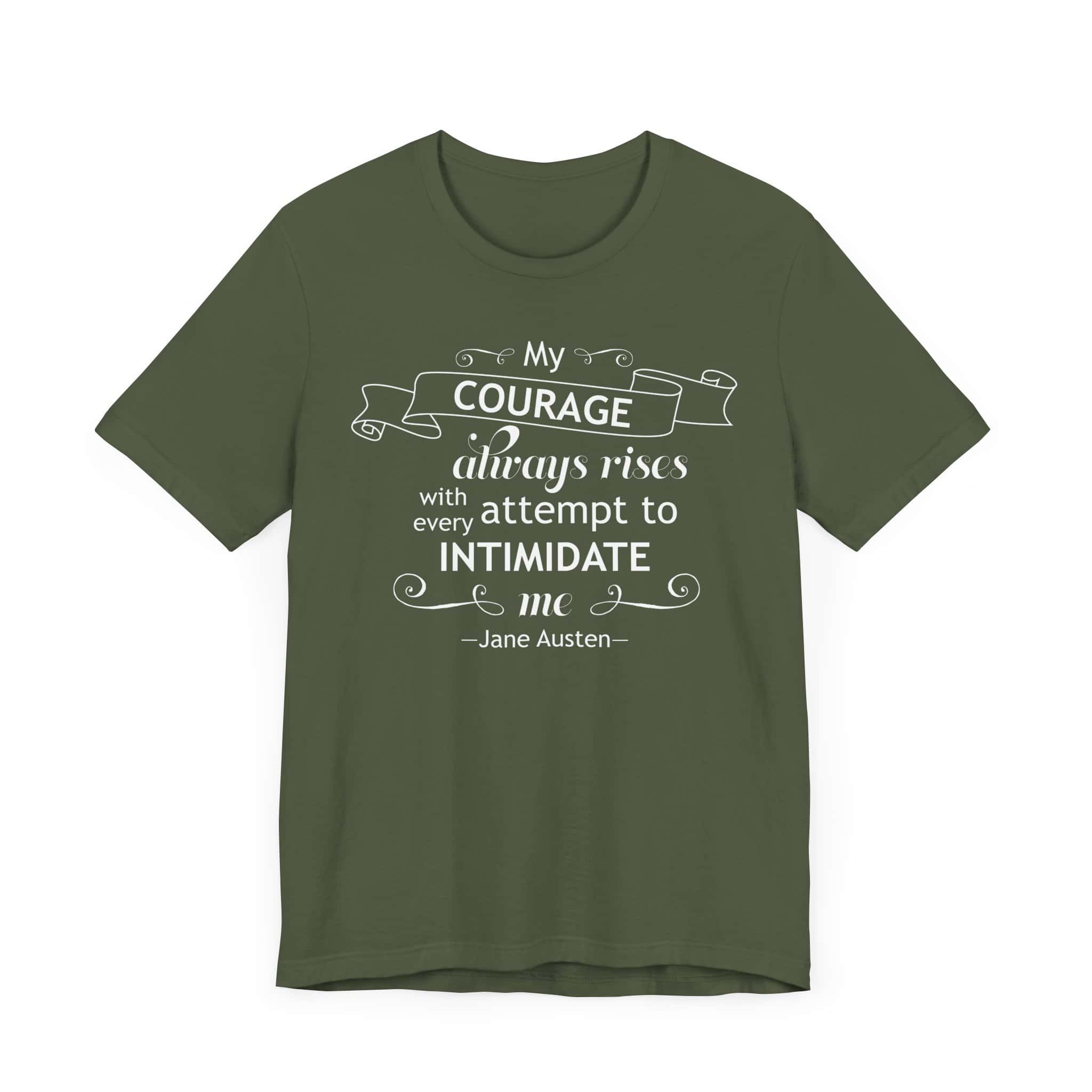 My Courage Always Rises T-Shirt – Elizabeth Bennet Quote Shirt | Feminist Jane Austen Tee - Image 18