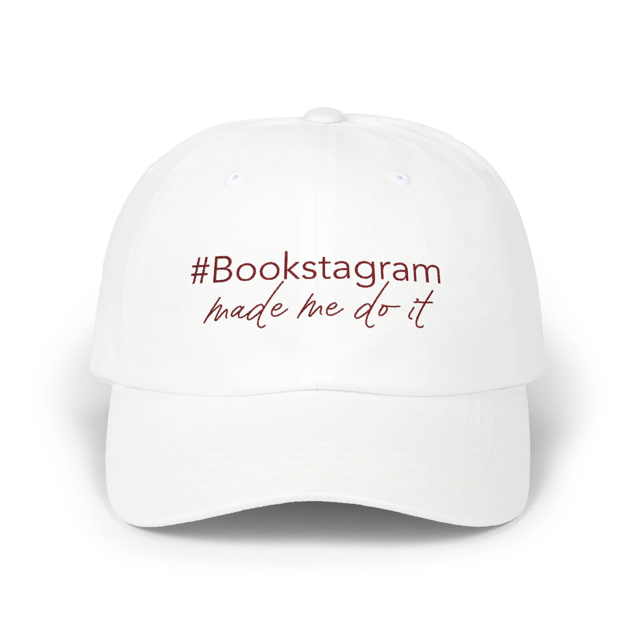 Bookstagram Made Me Do It Hat | Embroidered Aesthetic Cap for Book Lovers - Image 10