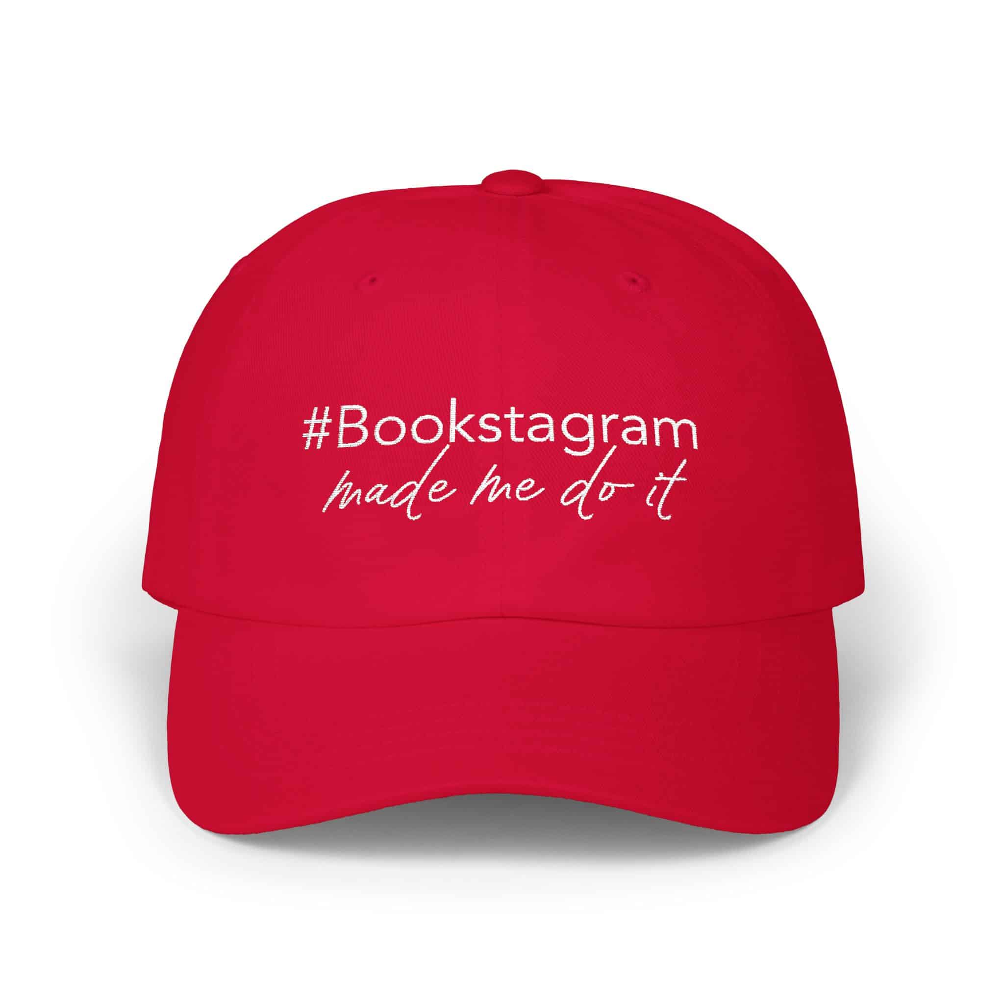 Bookstagram Made Me Do It Hat | Embroidered Aesthetic Cap for Book Lovers - Image 6