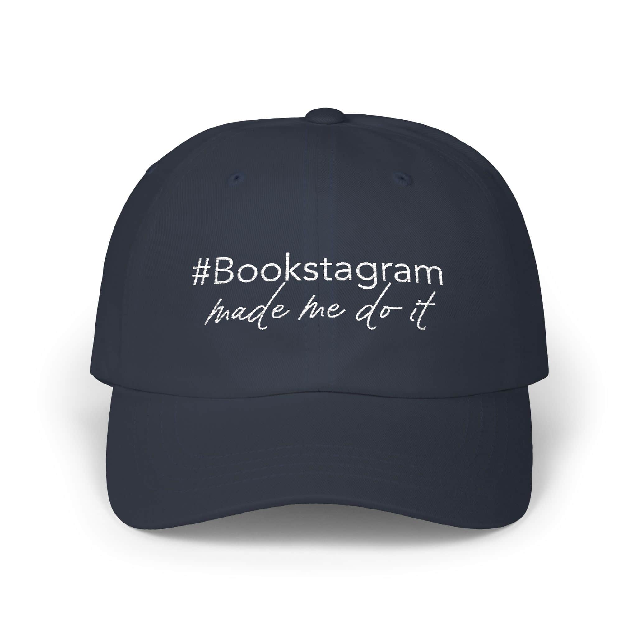 Bookstagram Made Me Do It Hat | Embroidered Aesthetic Cap for Book Lovers - Image 3