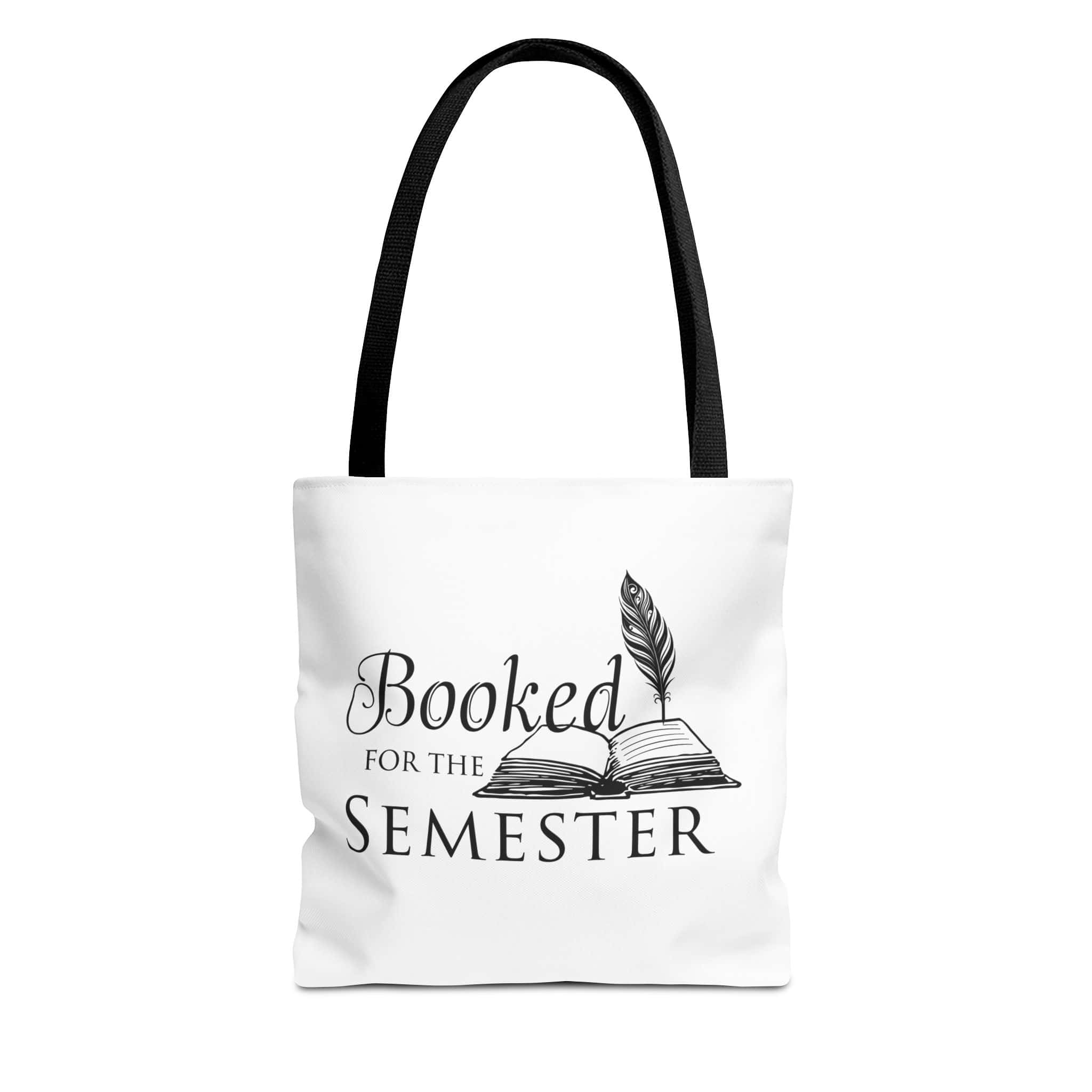 Booked for the Semester | Reusable Bookish Tote Bag for Readers & Students - Image 2