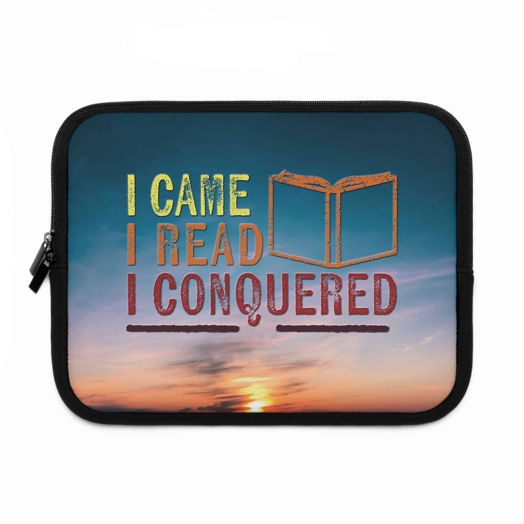 I Came, I Read, I Conquered Laptop Sleeve | Bookish Tech Protection with Style - Image 5