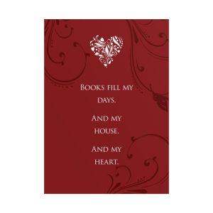 Books Fill My Days | Bookish Poster in Matte or Semi-Glossy Finish