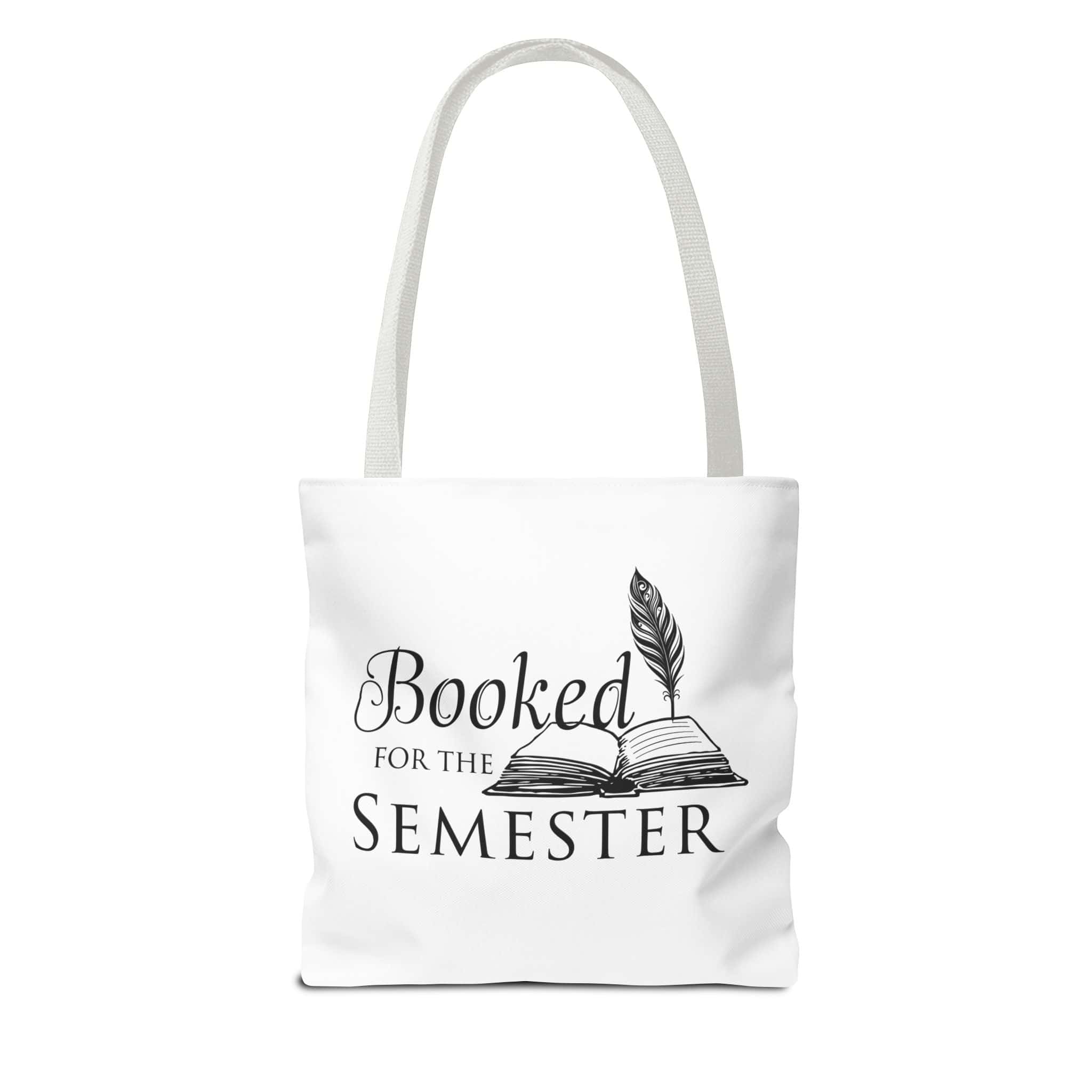 Booked for the Semester | Reusable Bookish Tote Bag for Readers & Students - Image 4