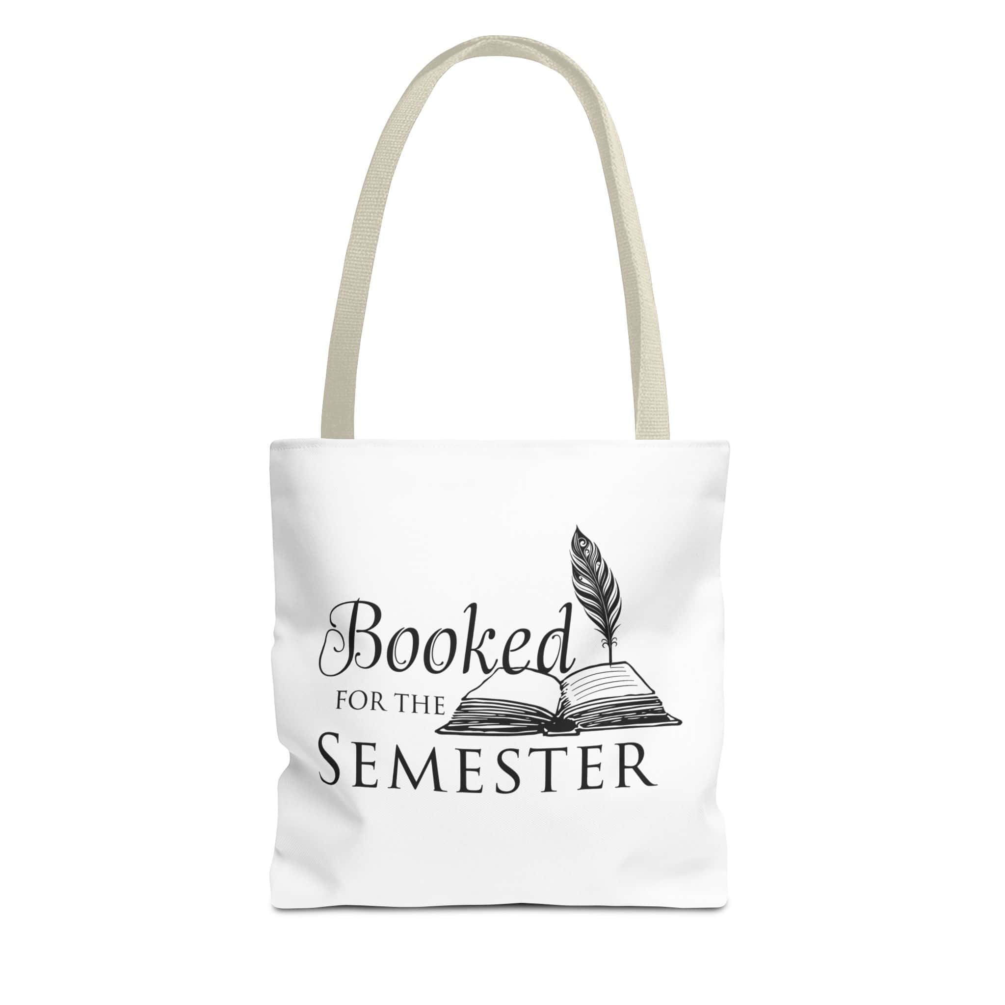 Booked for the Semester | Reusable Bookish Tote Bag for Readers & Students - Image 5