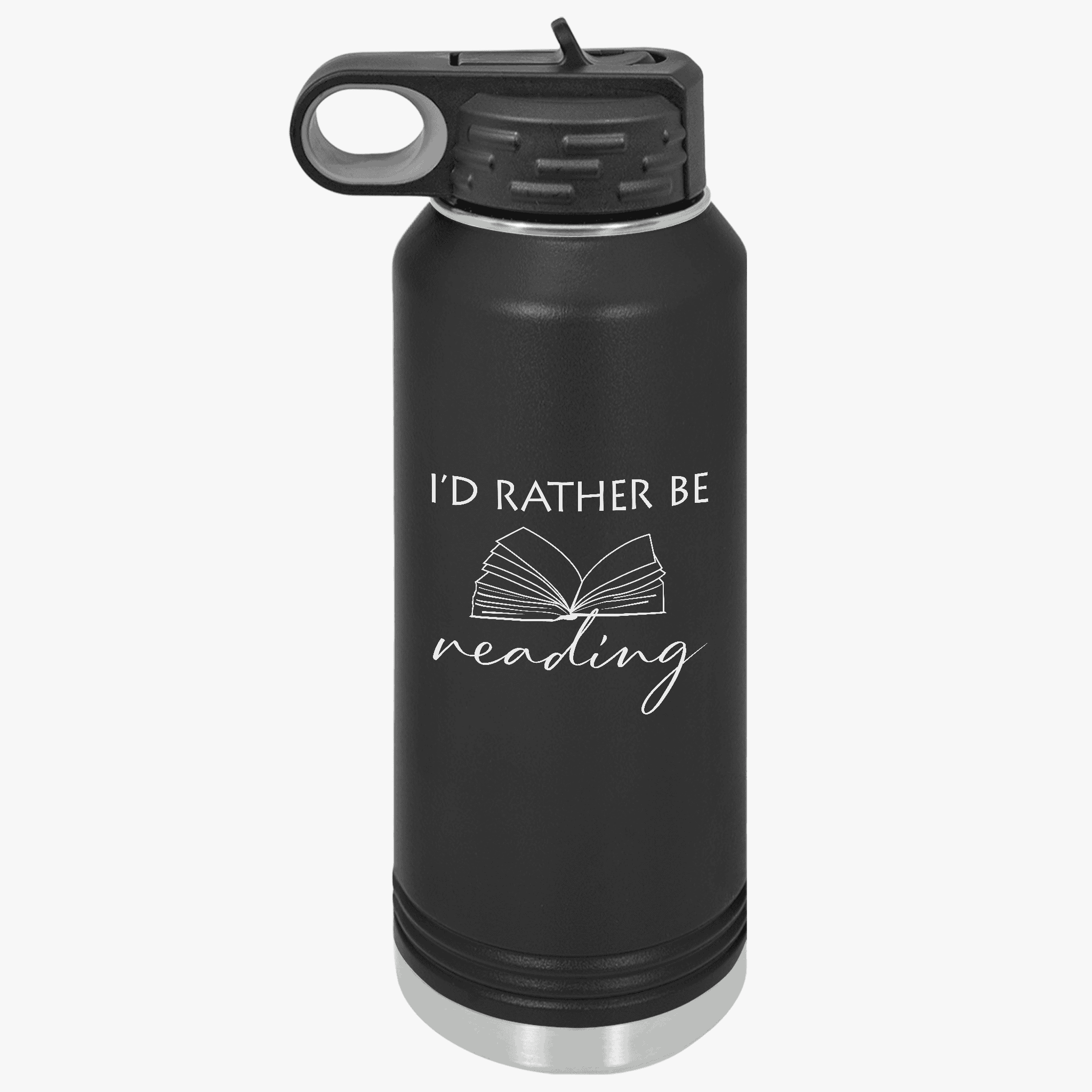 I'd Rather Be Reading | Stainless Steel Water Bottle - Image 5