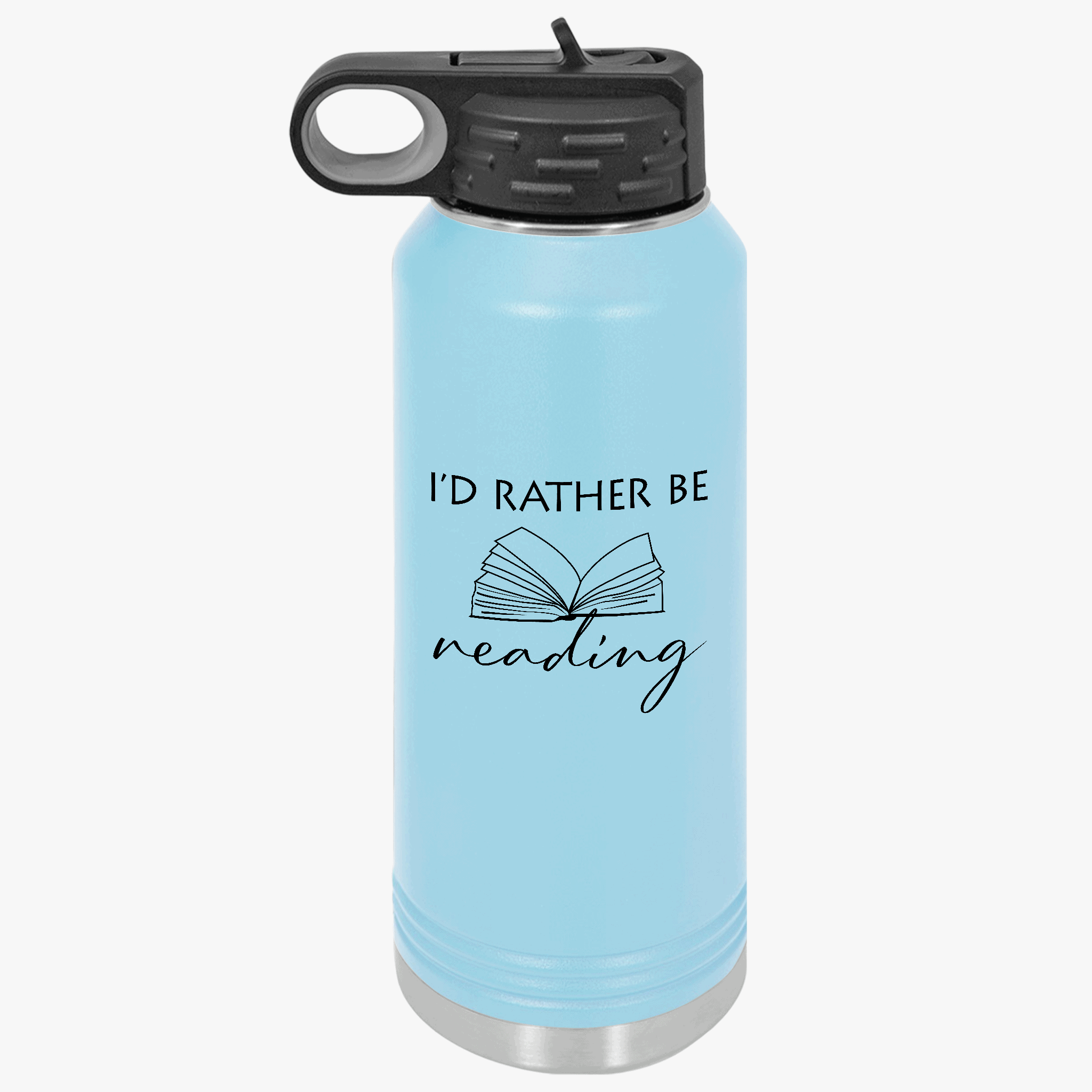 I'd Rather Be Reading | Stainless Steel Water Bottle - Image 10