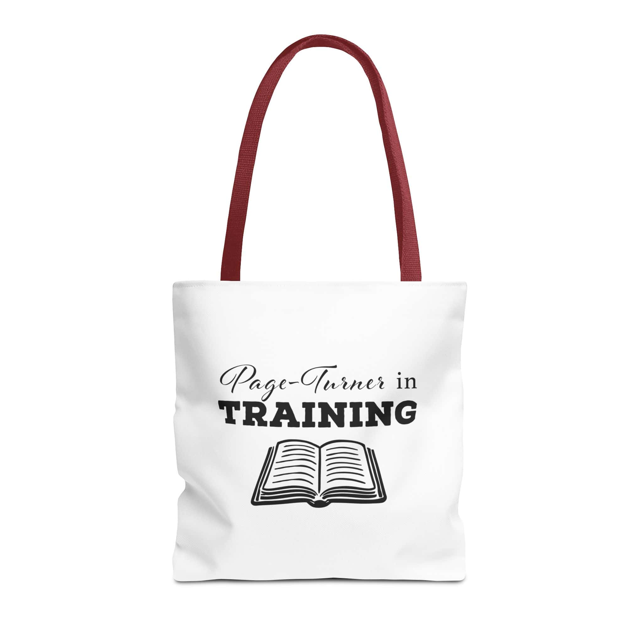 Page Turner in Training Tote Bag | Cute Bookish Tote for Readers & Bookworms - Image 2