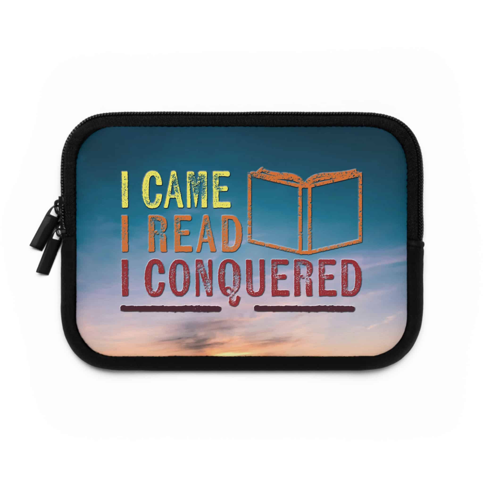 I Came, I Read, I Conquered Laptop Sleeve | Bookish Tech Protection with Style - Image 4
