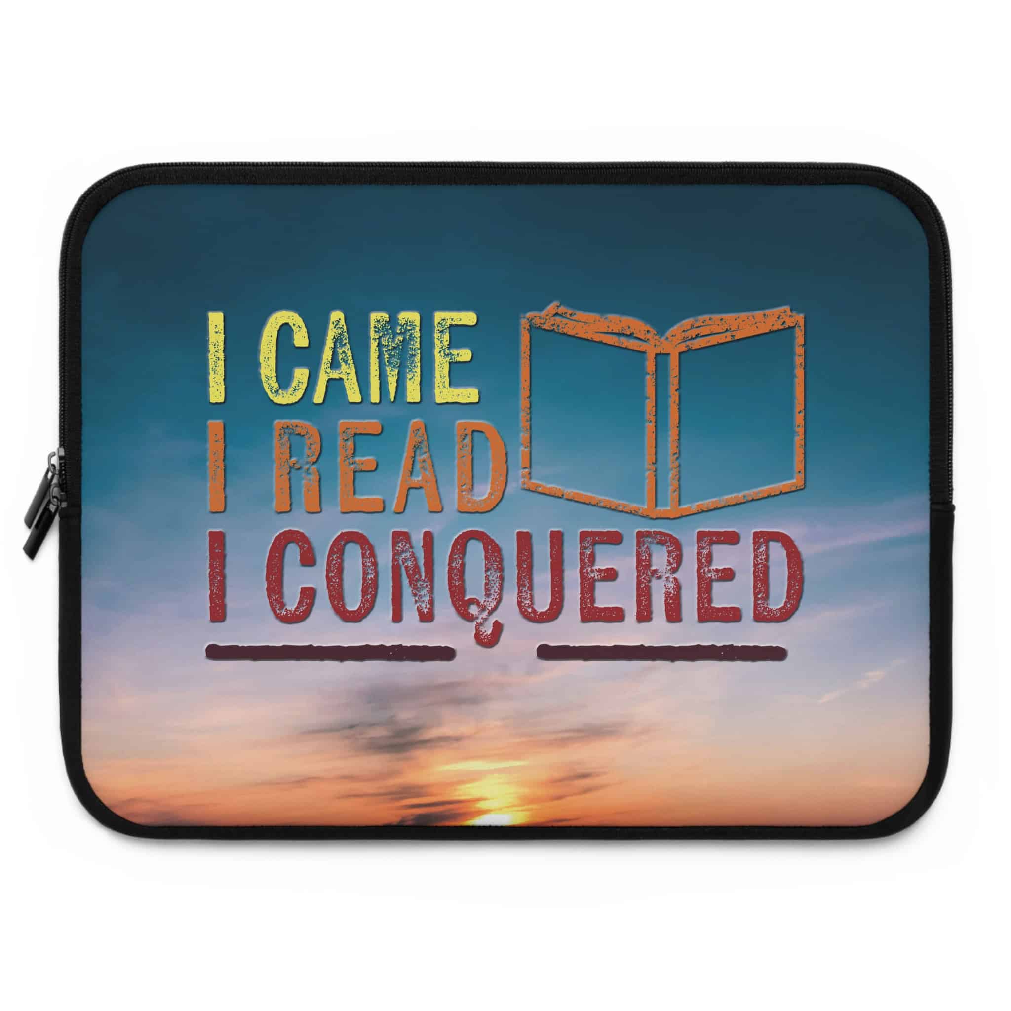 I Came, I Read, I Conquered Laptop Sleeve | Bookish Tech Protection with Style - Image 7