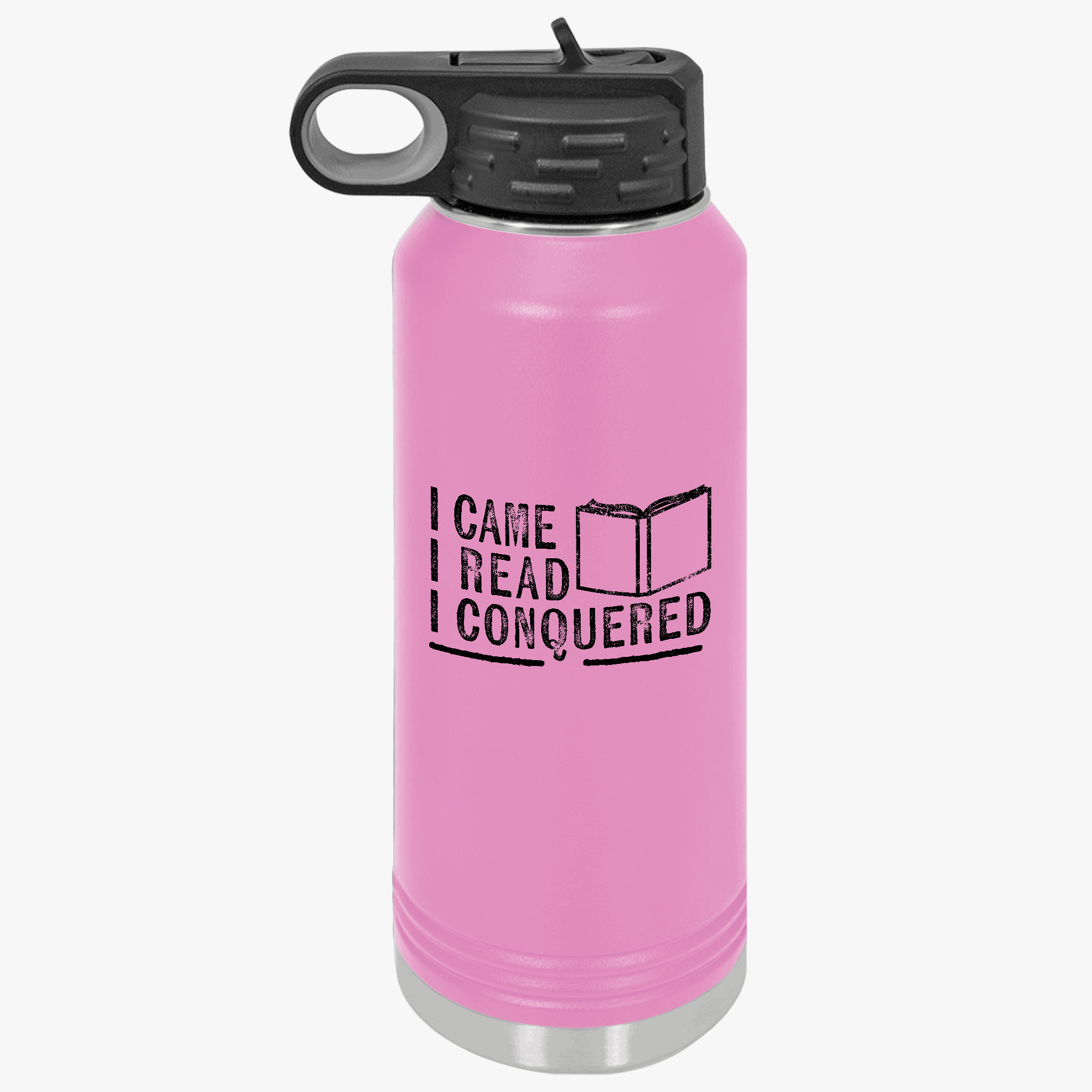I Came, I Read, I Conquered | Stainless Steel Water Bottle - Image 15