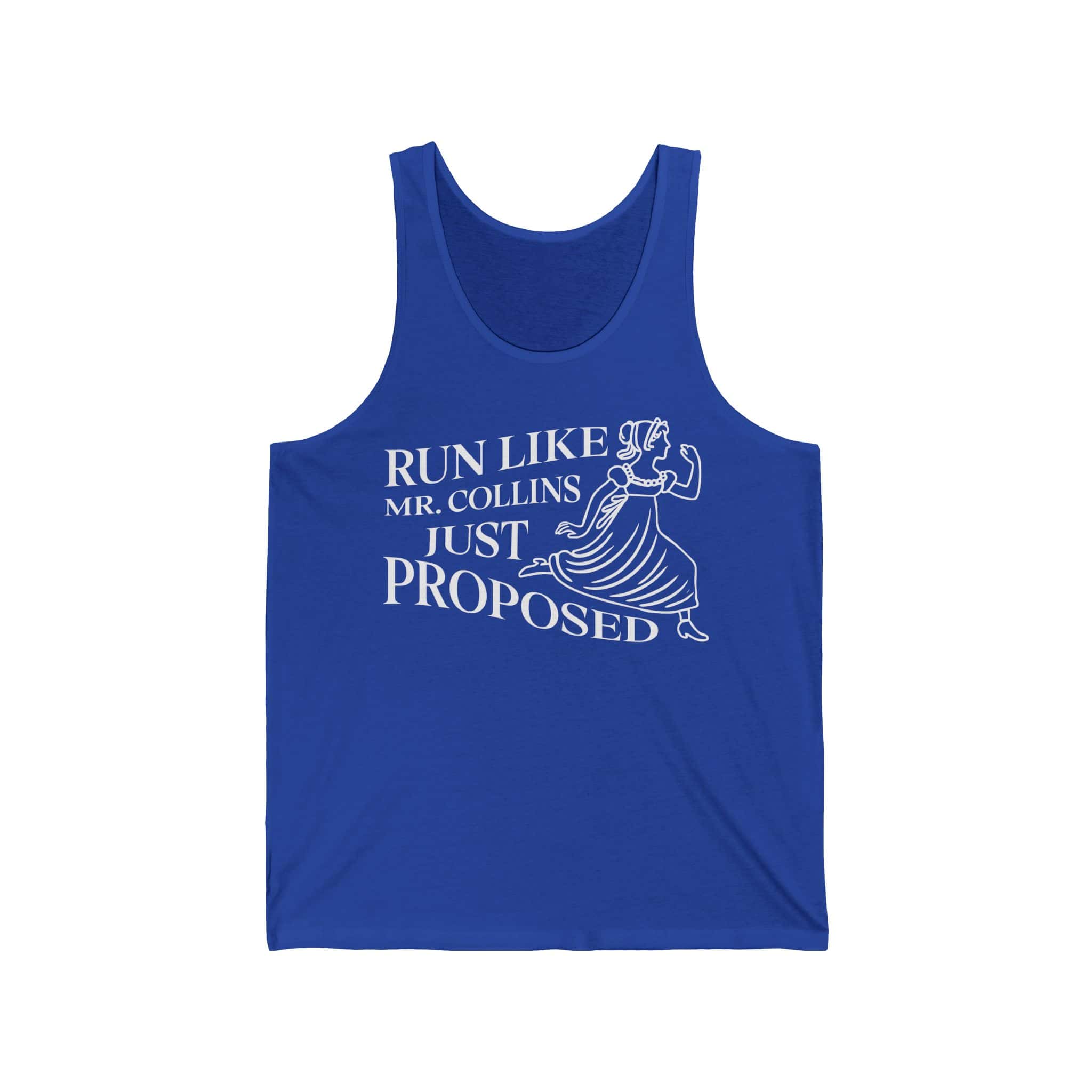 Pride and Prejudice Tank Top | “Run Like Mr. Collins Just Proposed” Funny Literary Top - Image 8