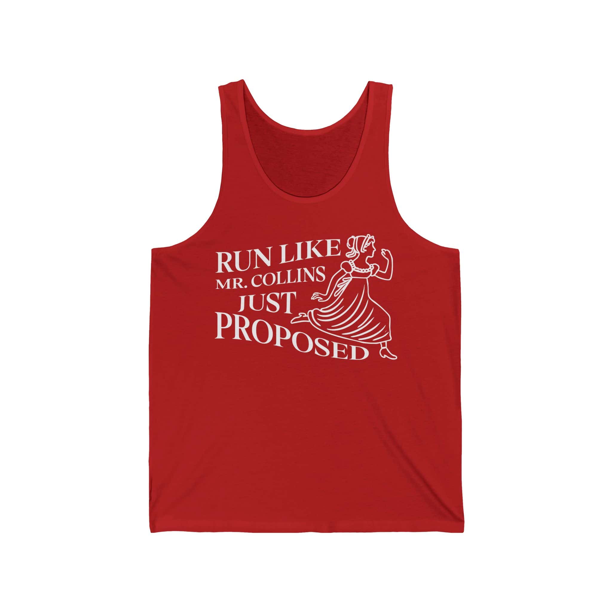 Pride and Prejudice Tank Top | “Run Like Mr. Collins Just Proposed” Funny Literary Top - Image 10