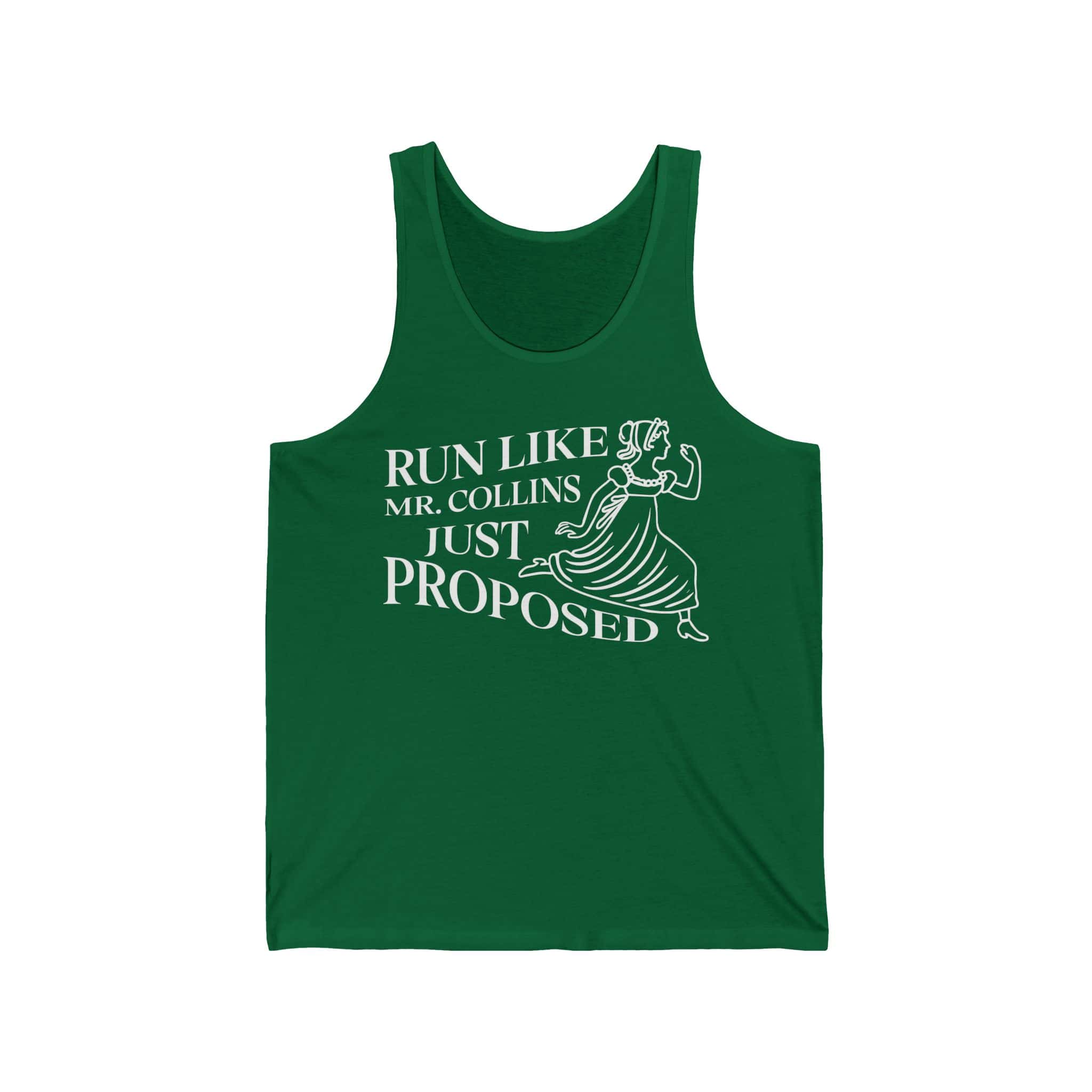 Pride and Prejudice Tank Top | “Run Like Mr. Collins Just Proposed” Funny Literary Top - Image 7