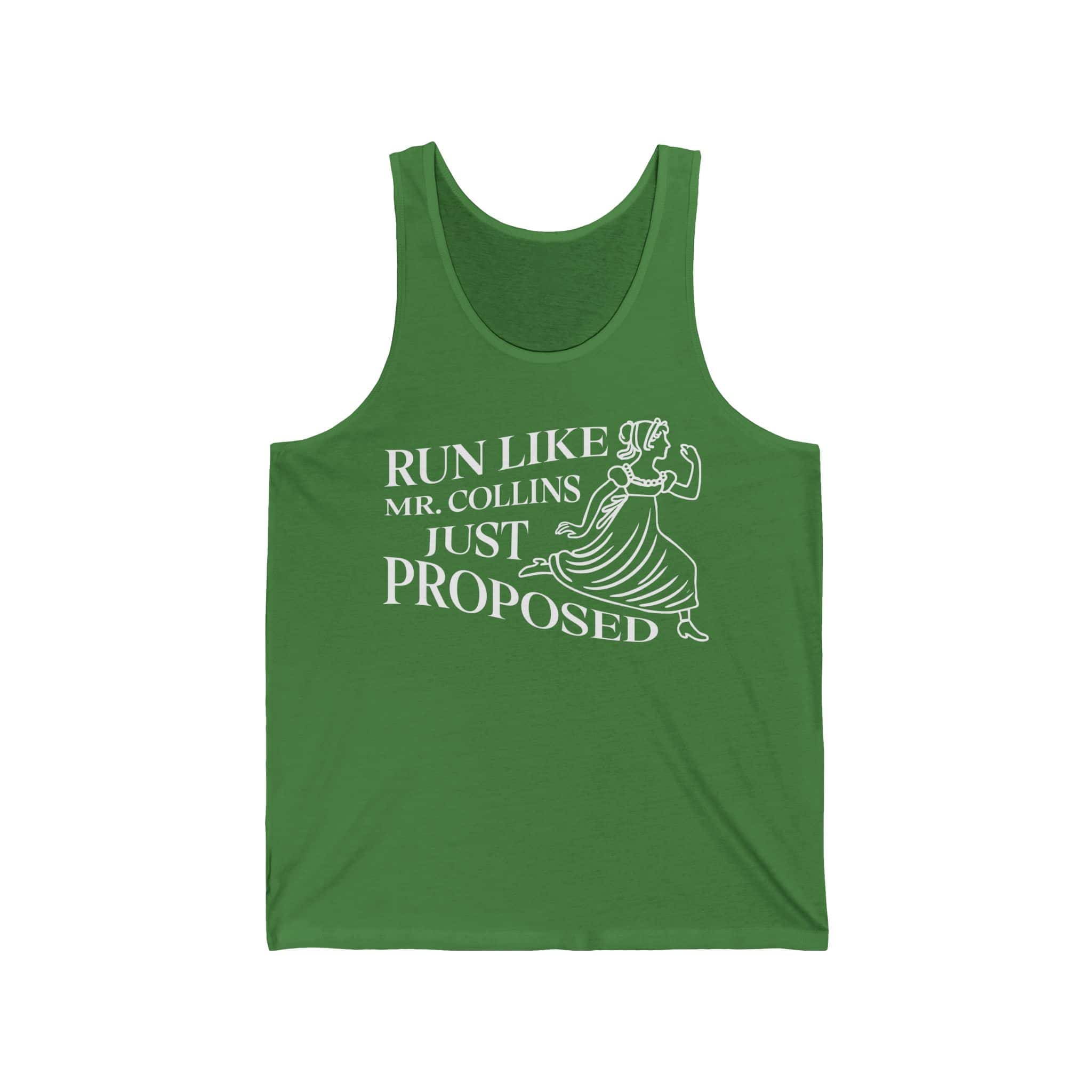 Pride and Prejudice Tank Top | “Run Like Mr. Collins Just Proposed” Funny Literary Top - Image 6