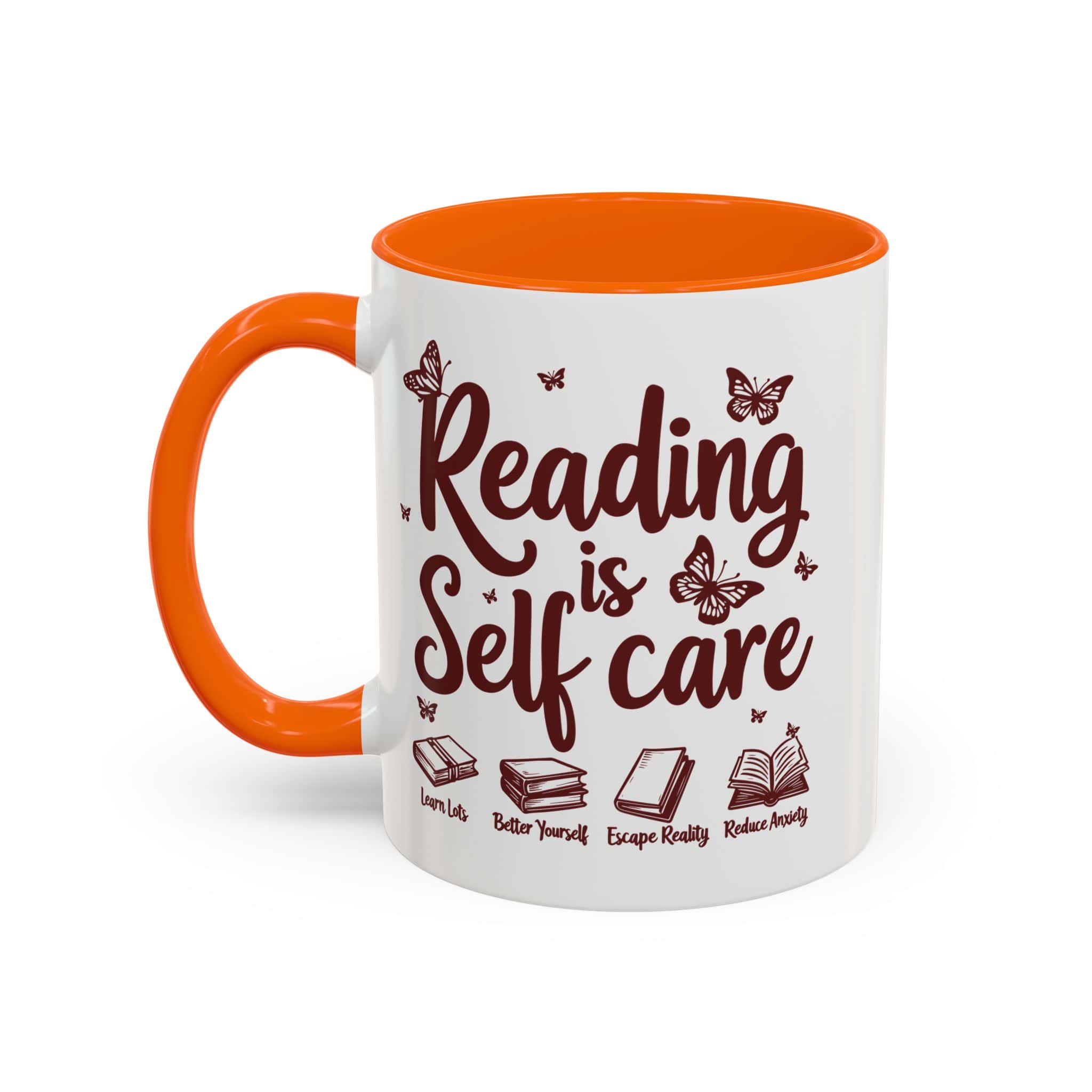 Reading Is Self Care Mug | Book Lover Coffee Mug | Ceramic Accent Mug (11oz, 15oz) - Image 6