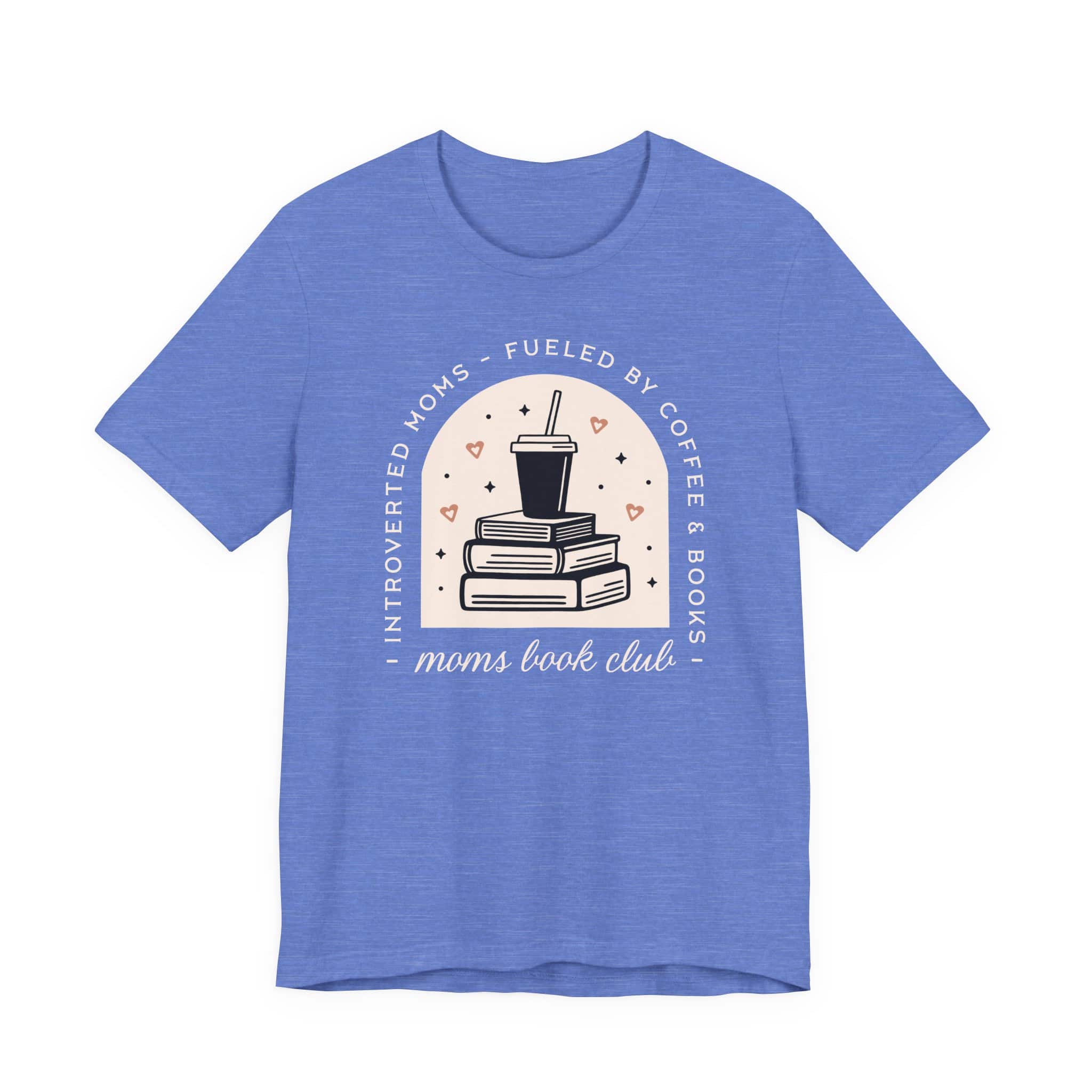 Introverted Moms Fueled by Coffee & Books | Mom Book Club Tee - Image 11