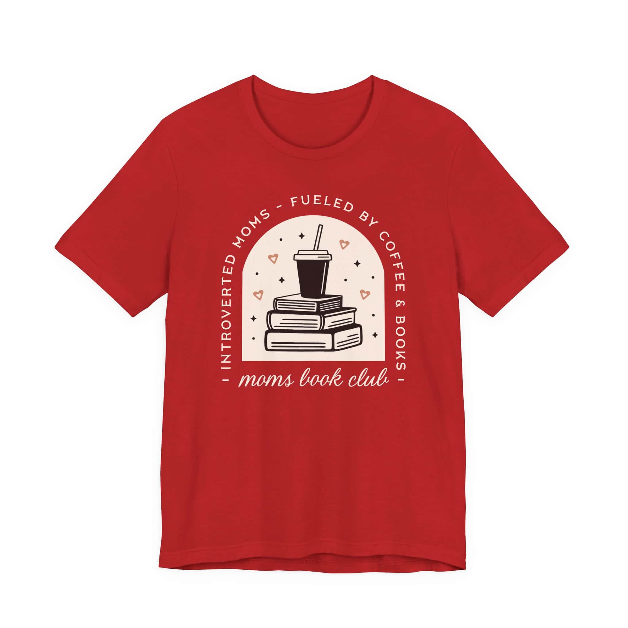Introverted Moms Fueled by Coffee & Books | Mom Book Club Tee - Image 9