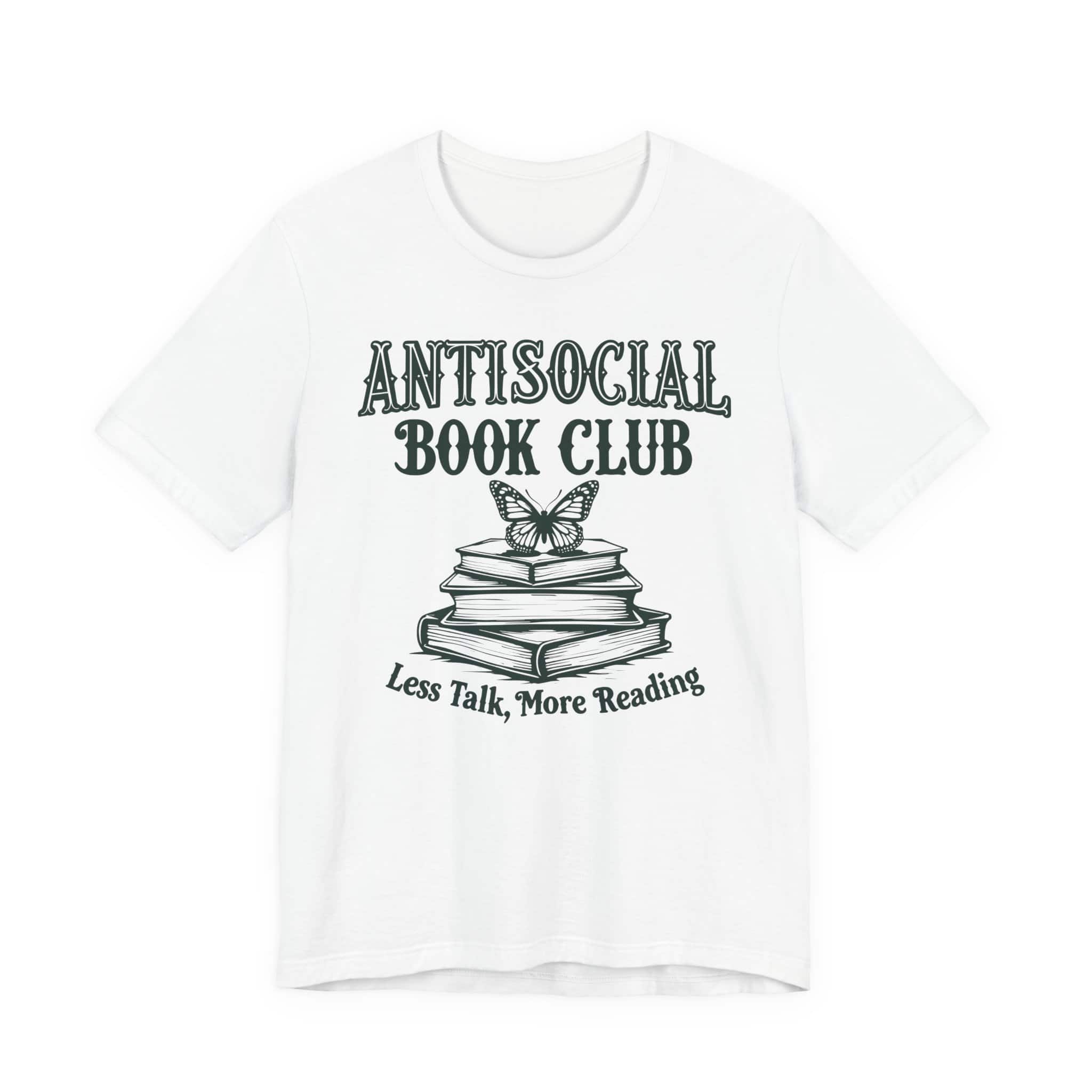 Antisocial Book Club - Less Talk, More Reading | Unisex Tee - Image 2