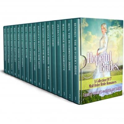 Cover for Hopeful Brides: A Collection of 17 Mail Order Bride Romances