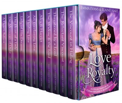 Cover for Love & Royalty: A Collection of 11 Clean Regency Romances
