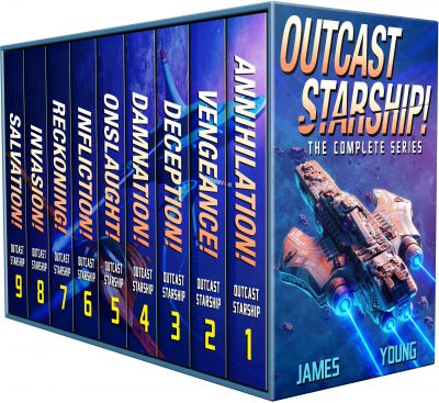 Cover for Outcast Starship: The Complete Series (Books 1-9)