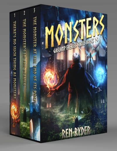 Cover for Monsters Omnibus (Gaslamp Faeries Series Books 1-3)