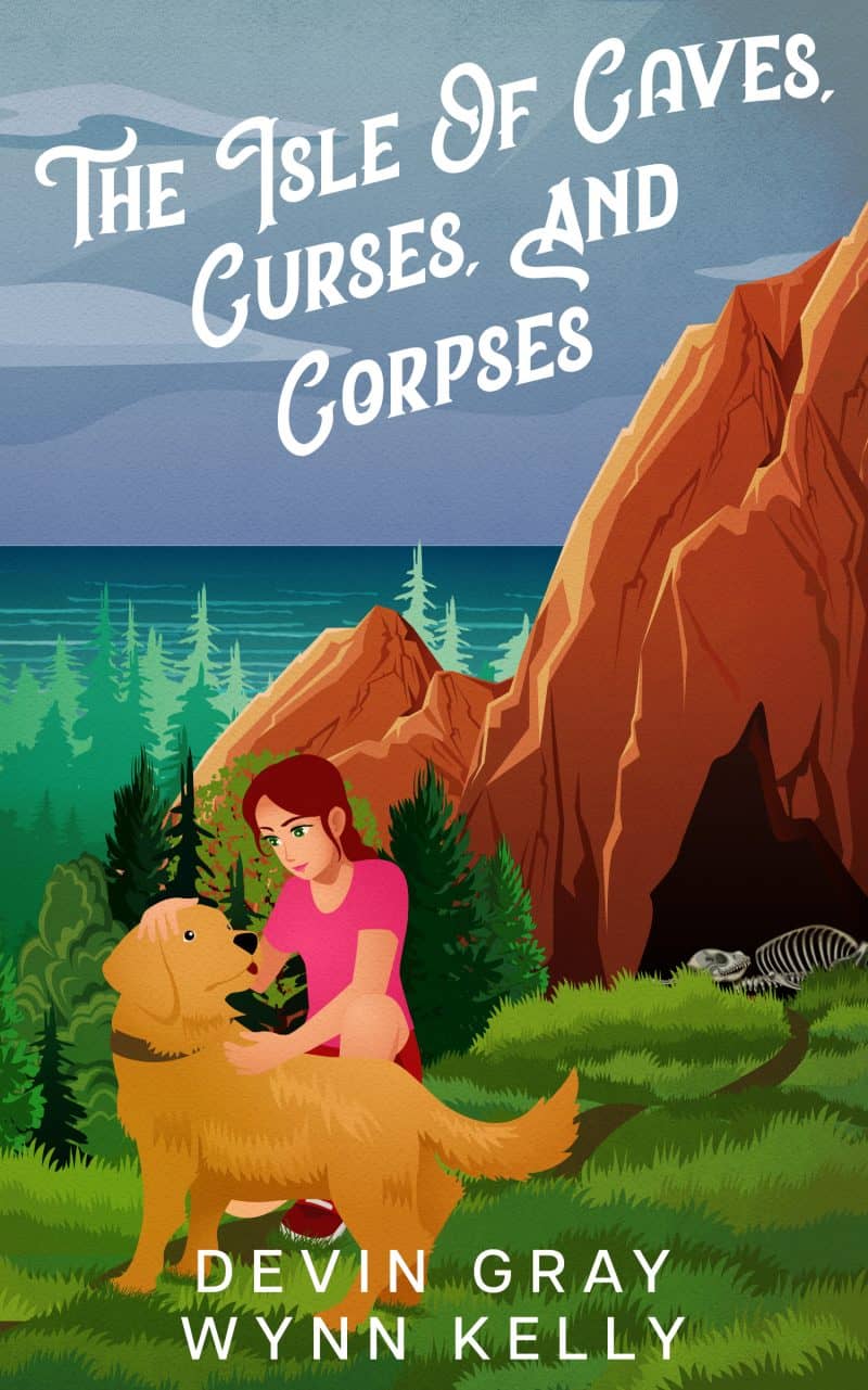 Cover for The Isle Of Caves, Curses, And Corpses: A Vacation Island Cozy Murder Mystery